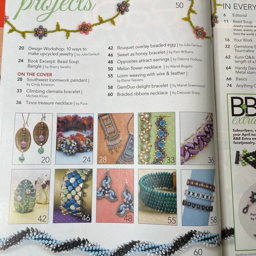 Bead & Button Magazine Jewelry Crafting Book u April 2018 Issue 144 Use your Loo - Picture 3 of 7